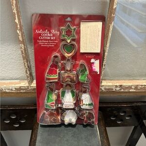 NEW-Hobby Lobby-Nativity Story-Christmas Cookie Cutter Set Of 12-Metal